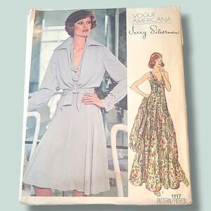 Vogue Americana 1117 Jerry Silverman Dress Jacket Pattern Uncut Size 10